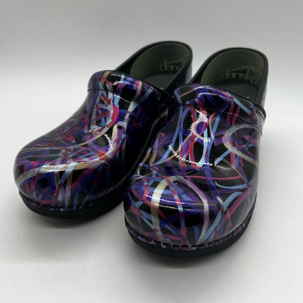 Dansko Multicolor Patterned Mules